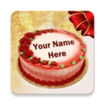 Logo of Write Name on Birthday Cake android Application 