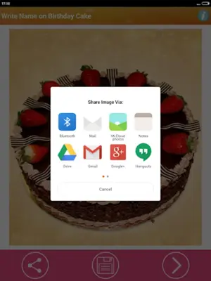 Write Name on Birthday Cake android App screenshot 0
