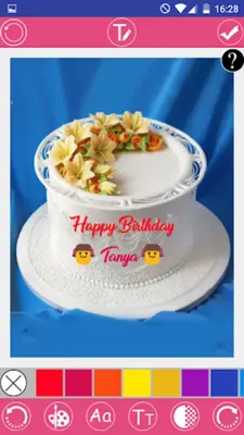 Write Name on Birthday Cake android App screenshot 14