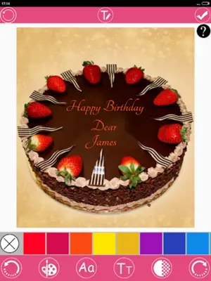 Write Name on Birthday Cake android App screenshot 6